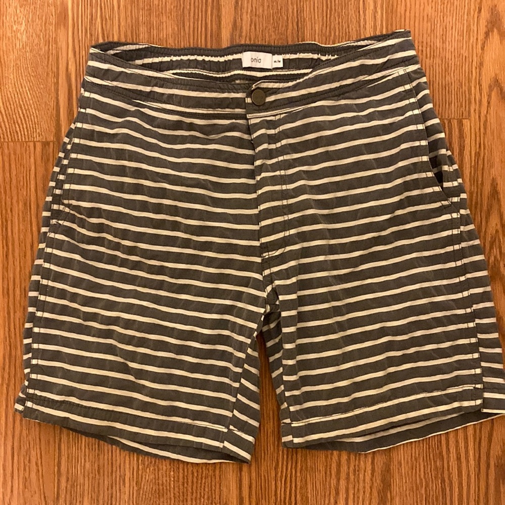 Onia Calder Seersucker swim trunks